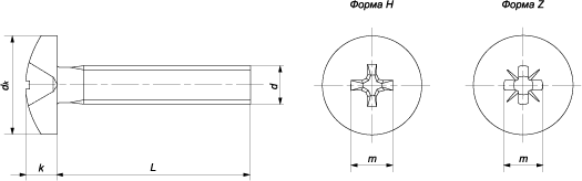 Схема стандарта DIN 7985 (чертеж)