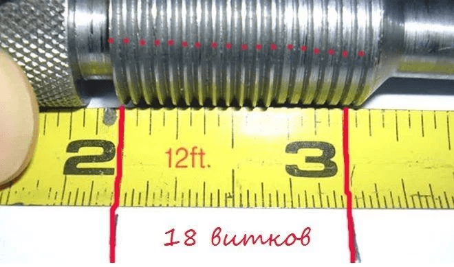 Как определить шаг дюймовой резьбы с помощью линейки